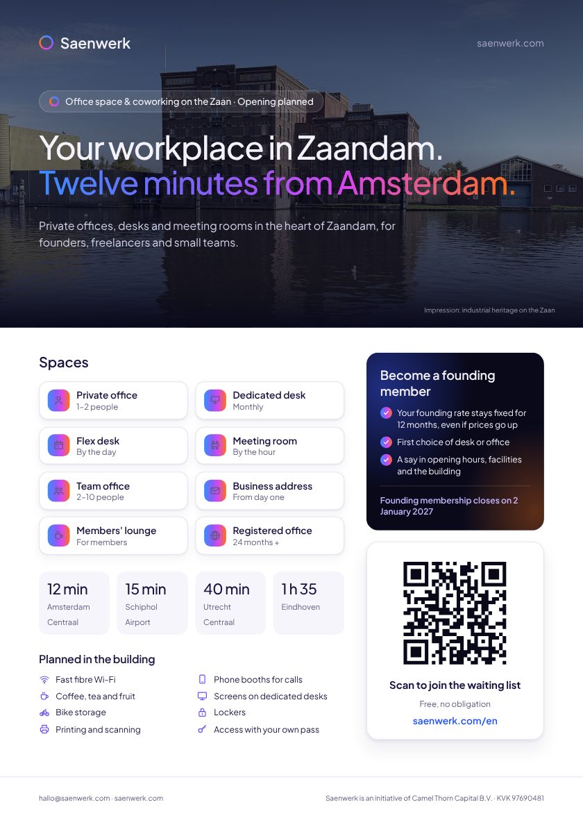 Voorbeeld van de flyer (English)